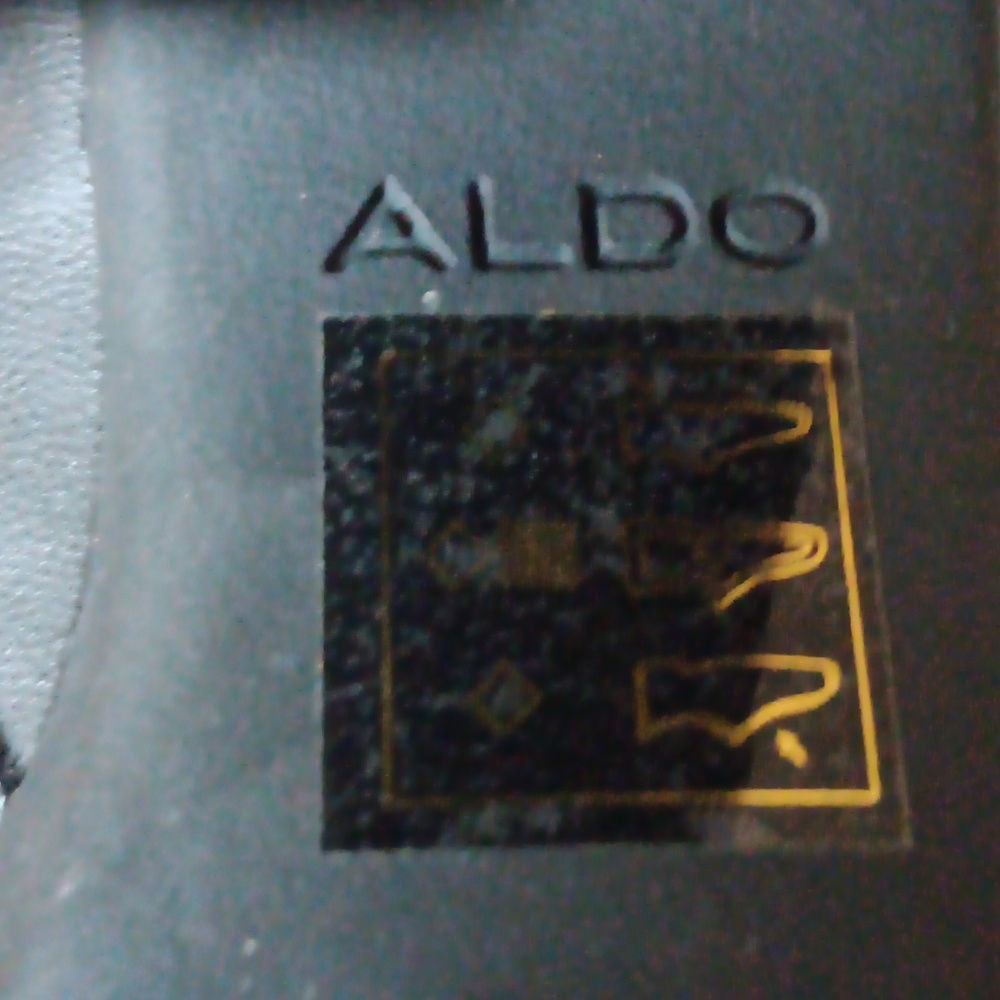 ALDO. ILANNA PLATFORM BOOTIE. BLACK SIZE 9. - Picture 8 of 9